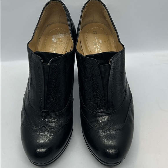 Naturalizer N5 Black comfort Neutral Platform Slip on Bootie Heels Size 8M - Picture 1 of 17